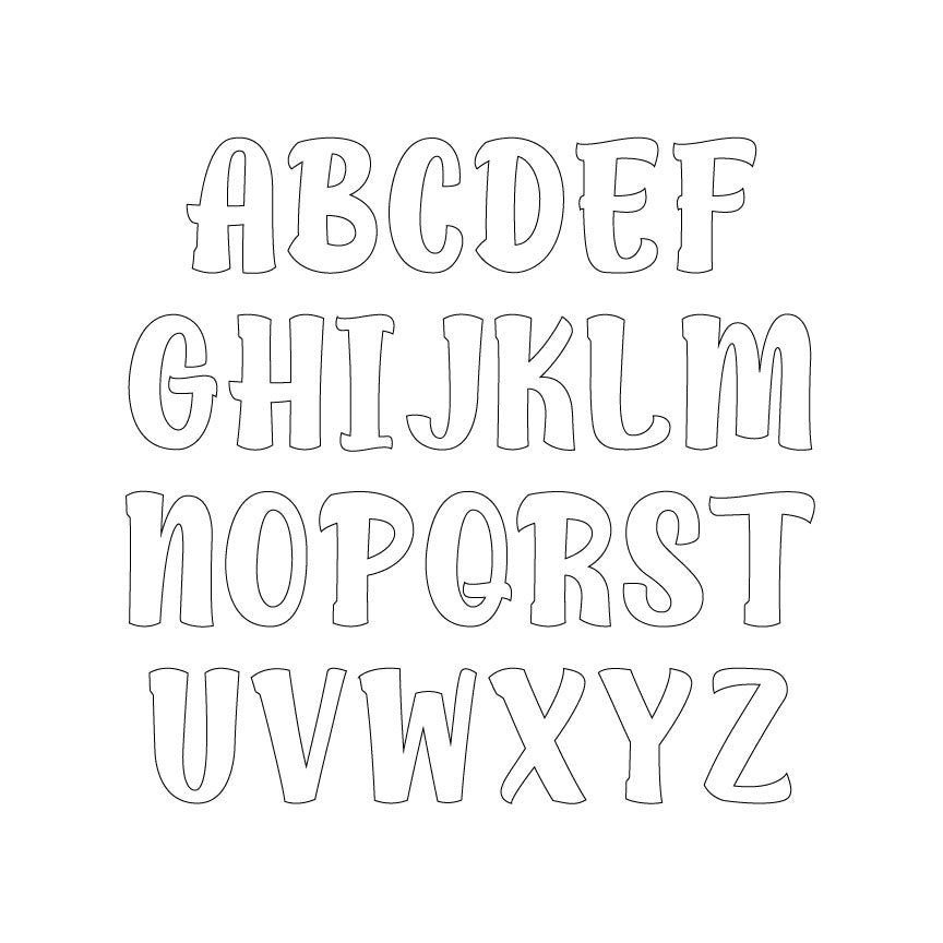 Alphabet Uppercase Letters Precut Glass Shapes - Maybe Cats - White COE 90