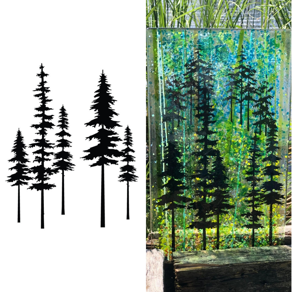 Spruce Trees Silk Screen Stencil