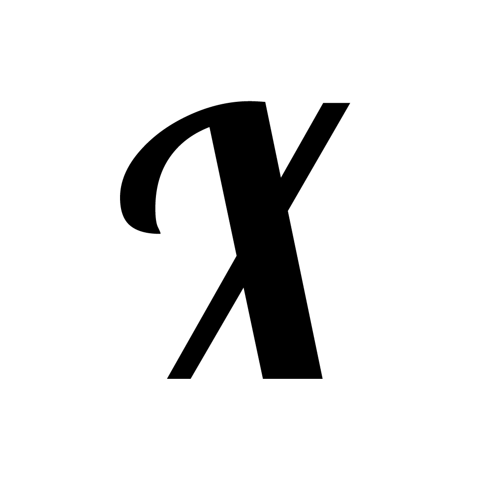 Alphabet Uppercase Letters Precut Glass Shape - Lobster Font - Black COE 90
