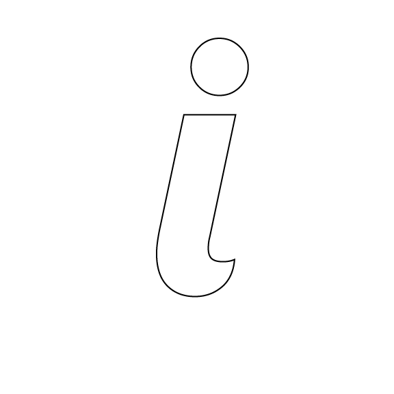 Alphabet Lowercase Letters Precut Glass Shape - Lobster Font - White COE 96
