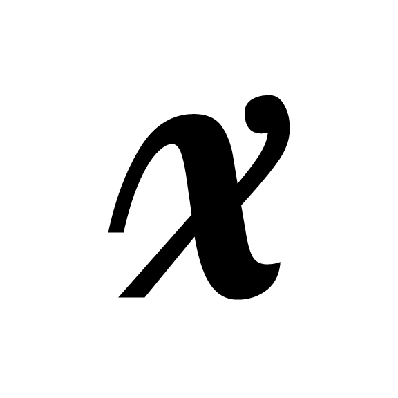 Alphabet Lowercase Letters Precut Glass Shape - Lobster Font - Black COE 96