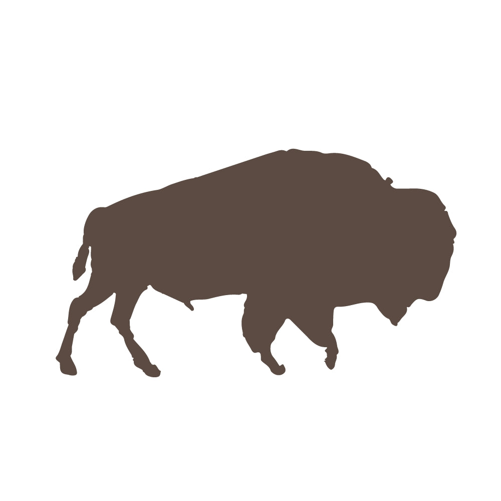 Buffalo precut glass shape in brown.