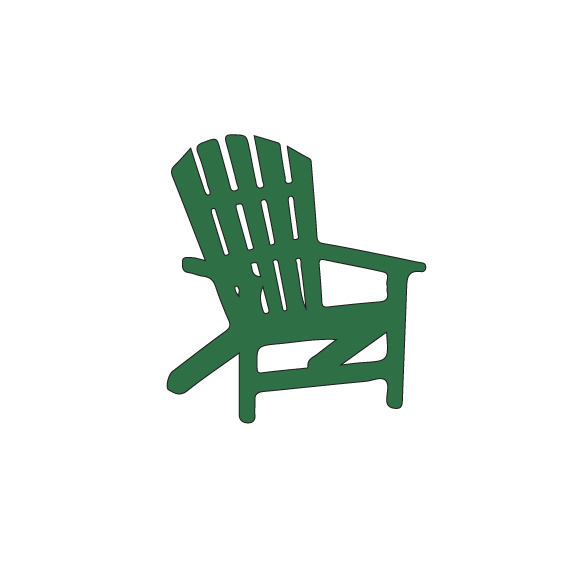 Precut Glass Shape - Adirondack Chair - COE 96