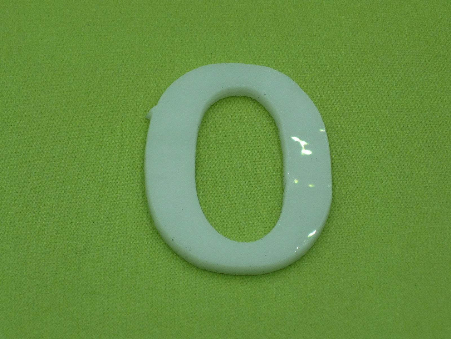 Precut Glass Shapes - White Number #0 COE90