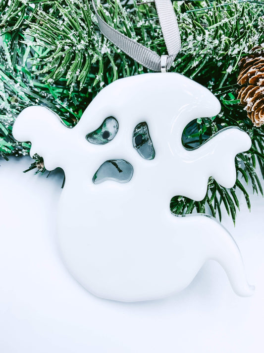 Ghost Fused Glass Ornament