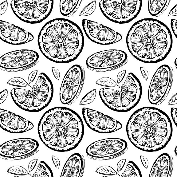 Fruit Slices Silk Screen
