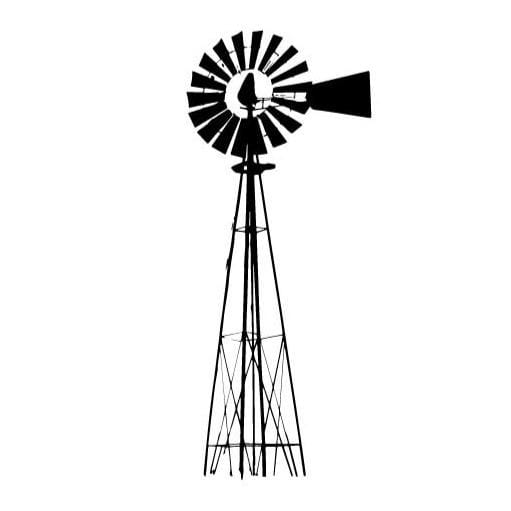 Water Windmill Silk Screen