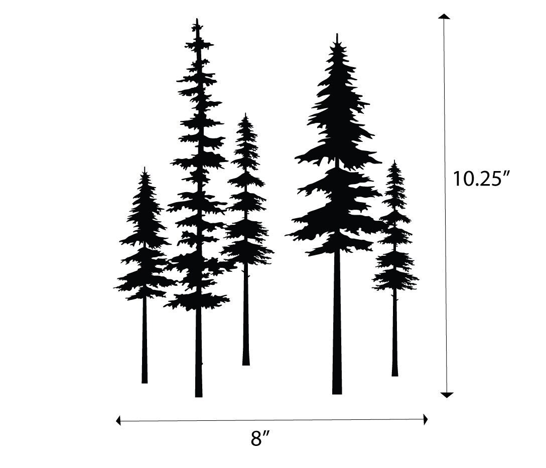 Spruce Trees Silk Screen Stencil