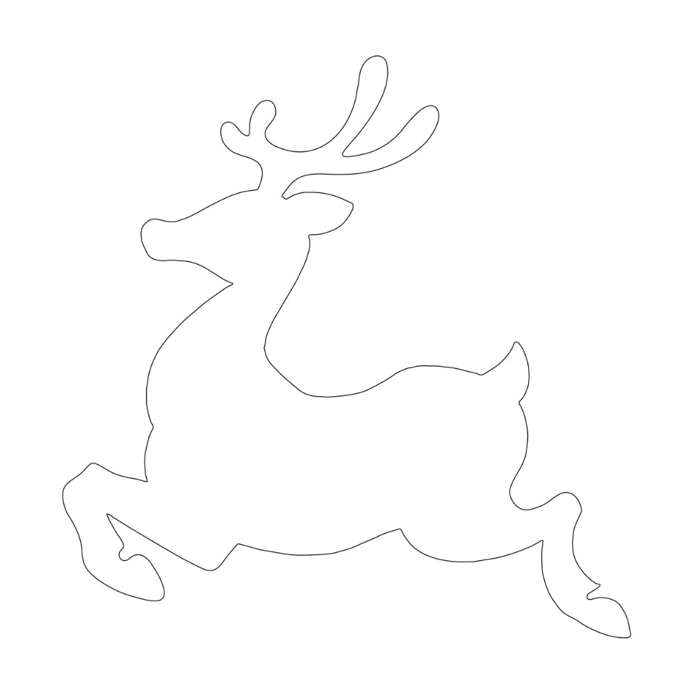 Reindeer Precut Glass Shapes - COE 96