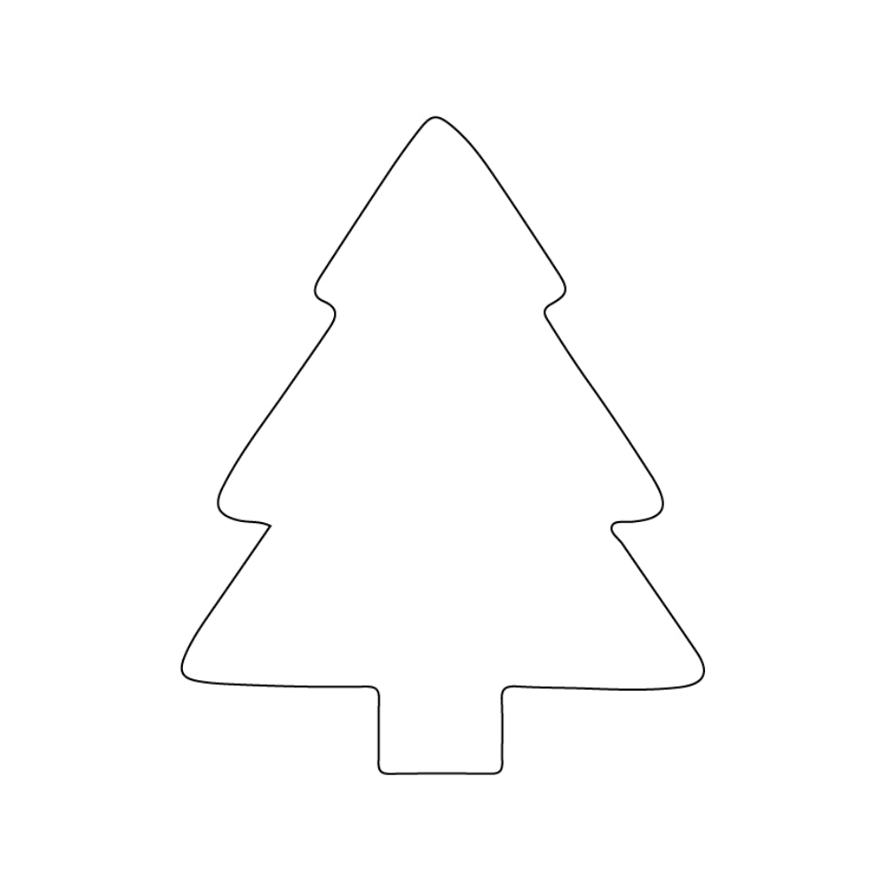 Christmas #1 Tree Precut Glass Shape - COE 96